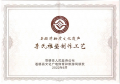 喜報！恭賀李氏椎墊成功申請非物質(zhì)文化遺產(chǎn)
